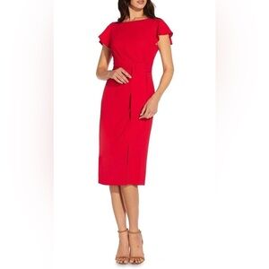Adrianna Papell AP1D104792 - Flutter Sleeve Slit Evening Dress